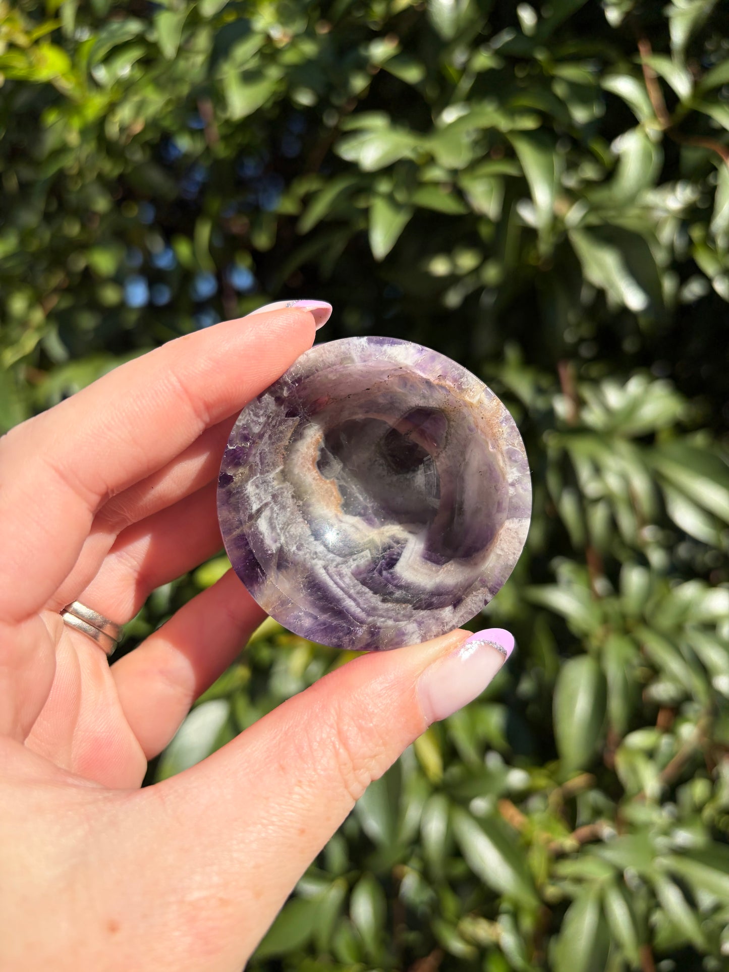 Chevron Amethyst Mini Bowl A
