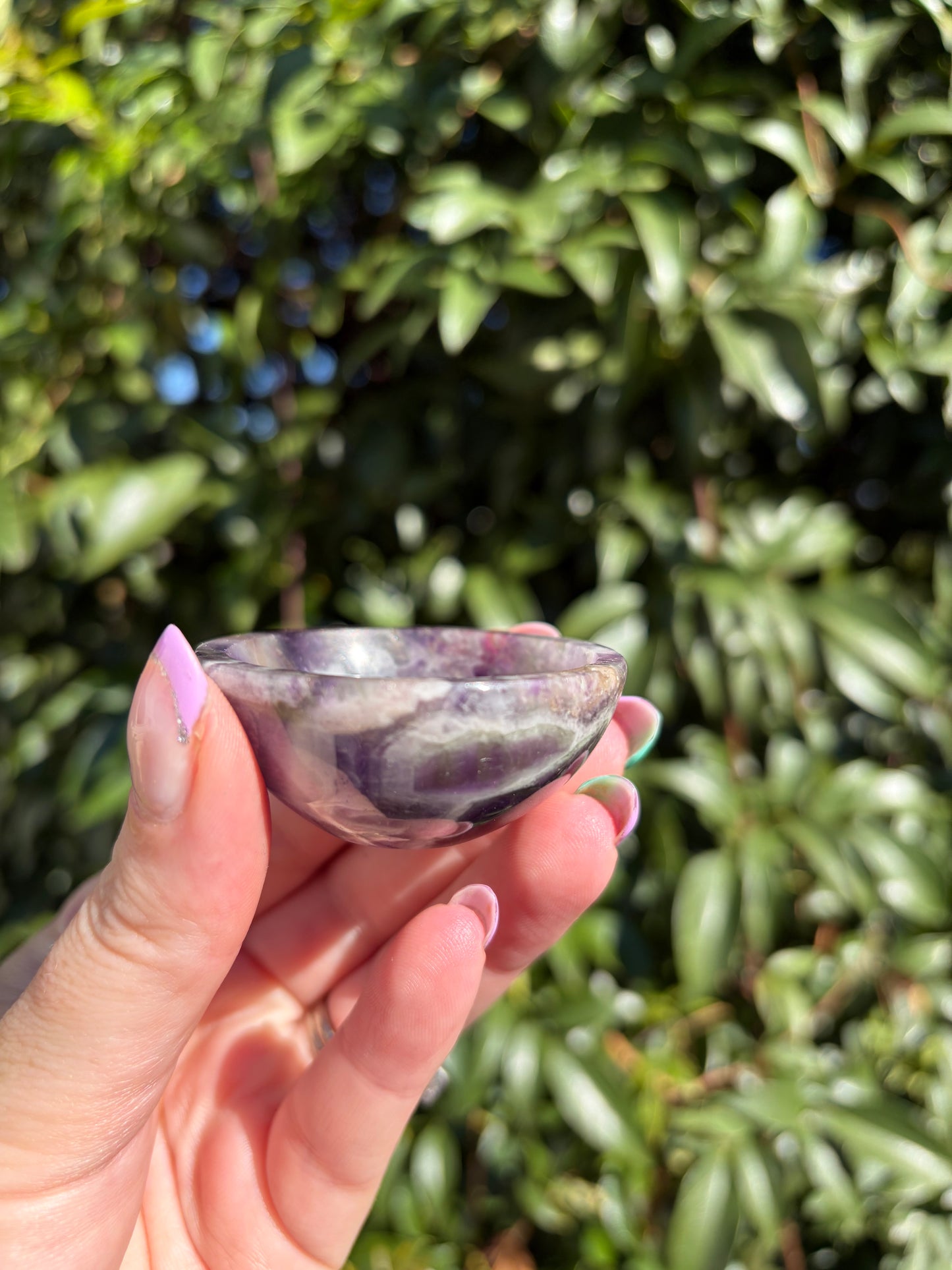 Chevron Amethyst Mini Bowl A