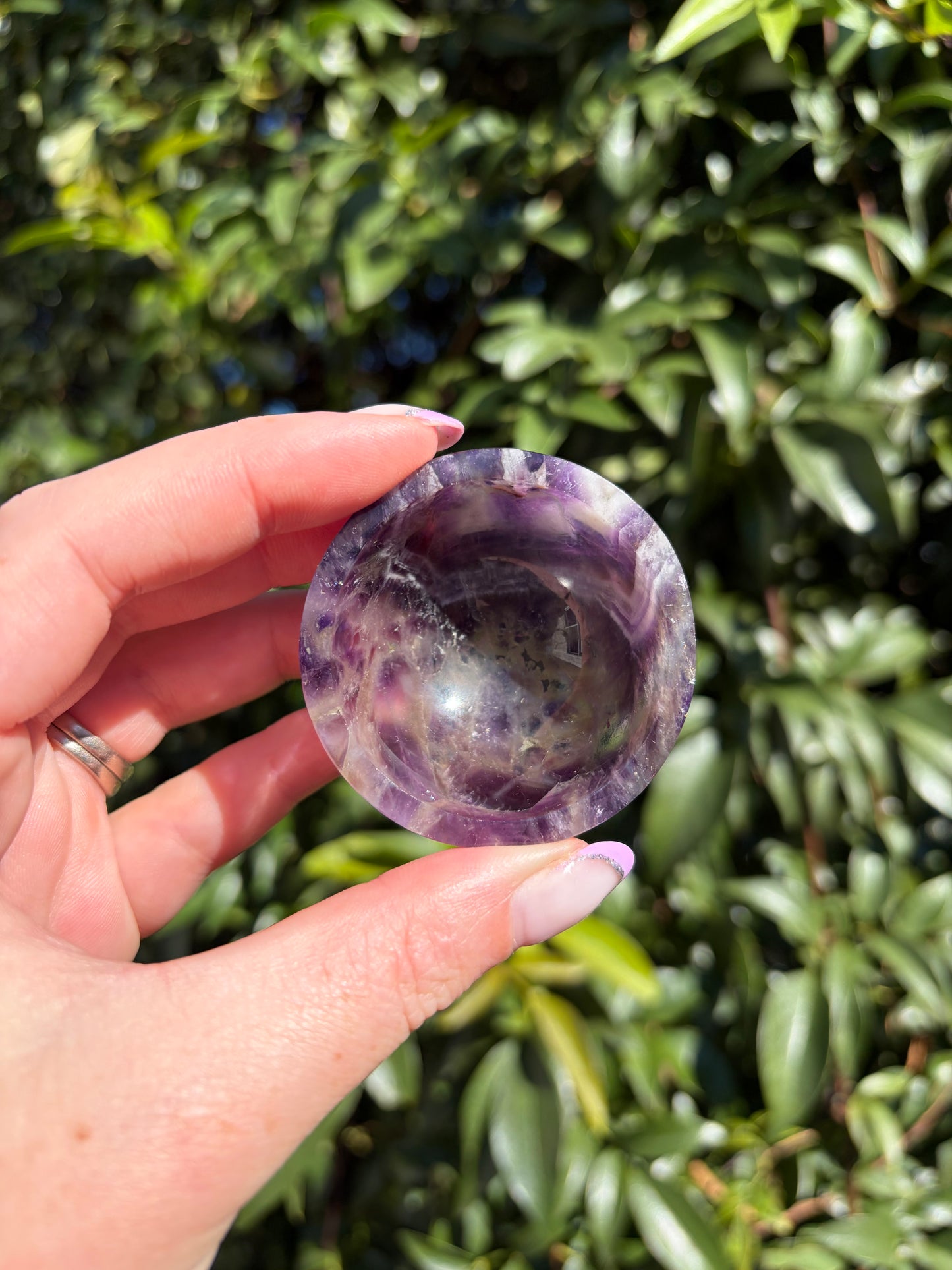 Chevron Amethyst Mini Bowl B