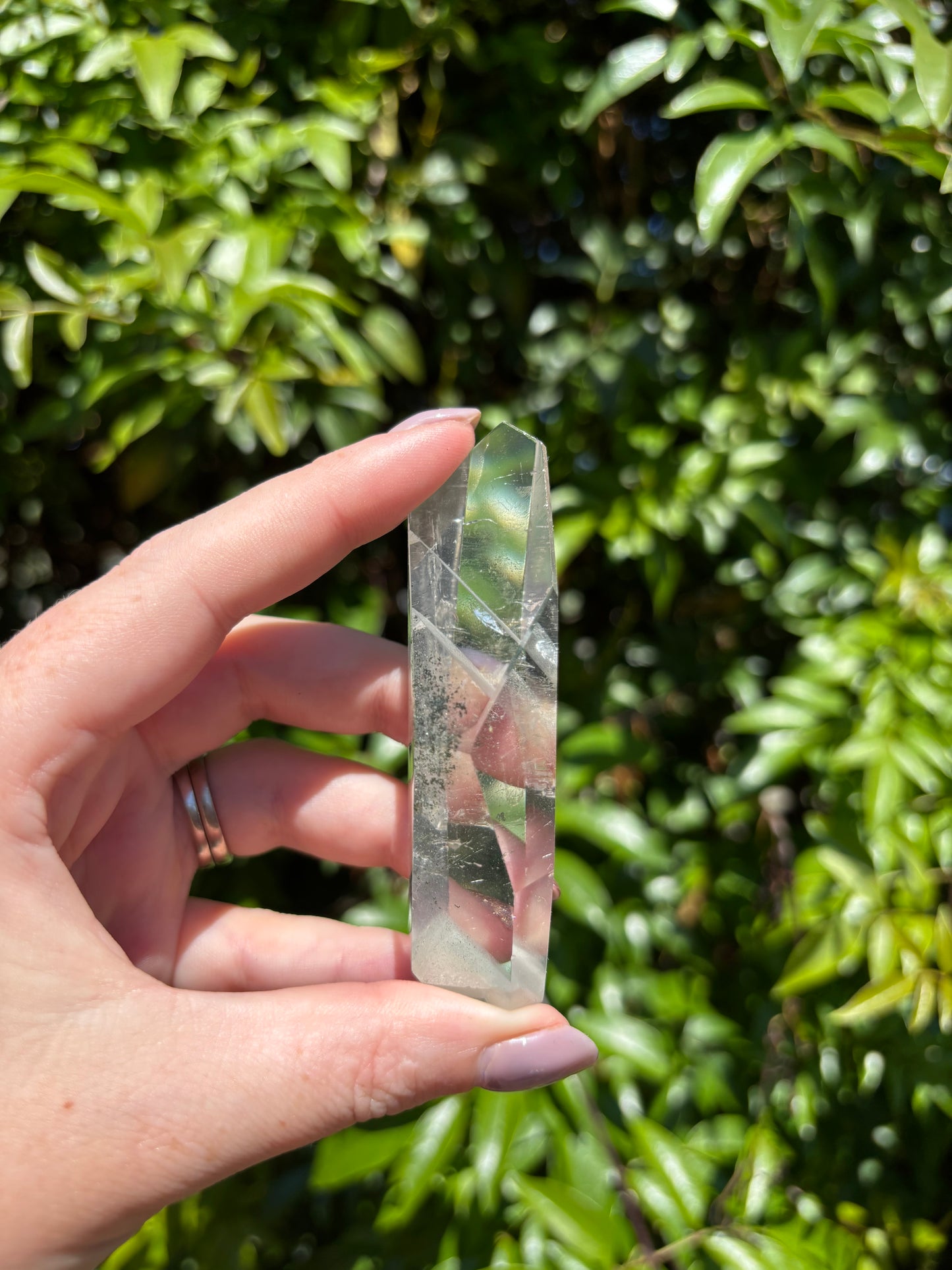 Chlorite Phantom Quartz Polished Piece F