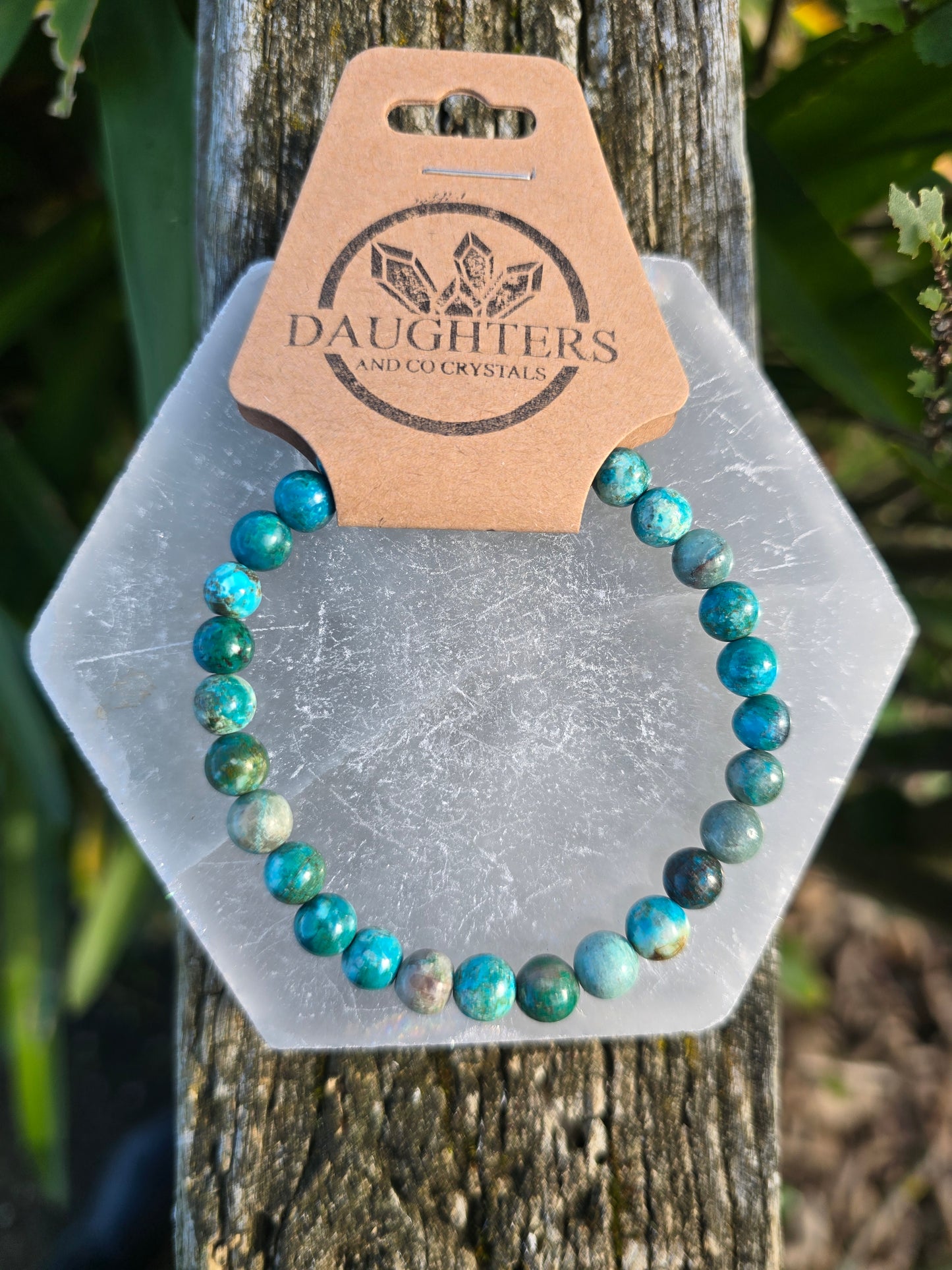 Chrysocolla | Round Bead Bracelet 6 mm