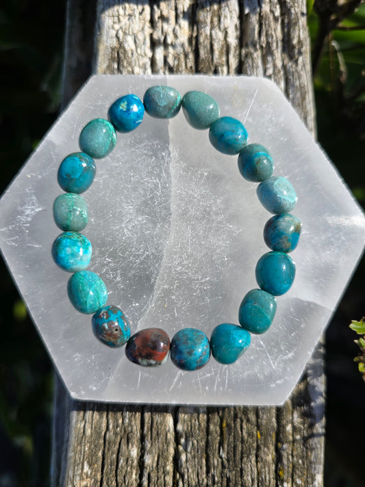 Chrysocolla | Nugget Bead Bracelet