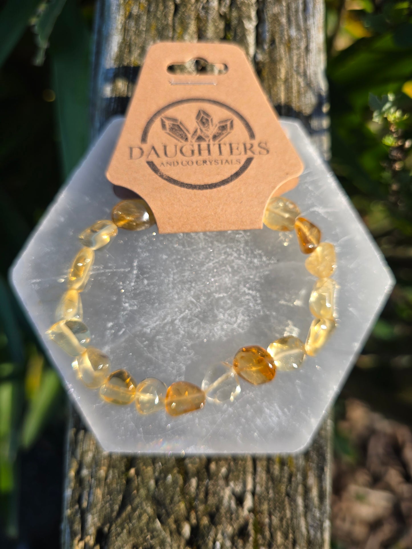 Citrine | Nugget Bead Bracelet 8 mm