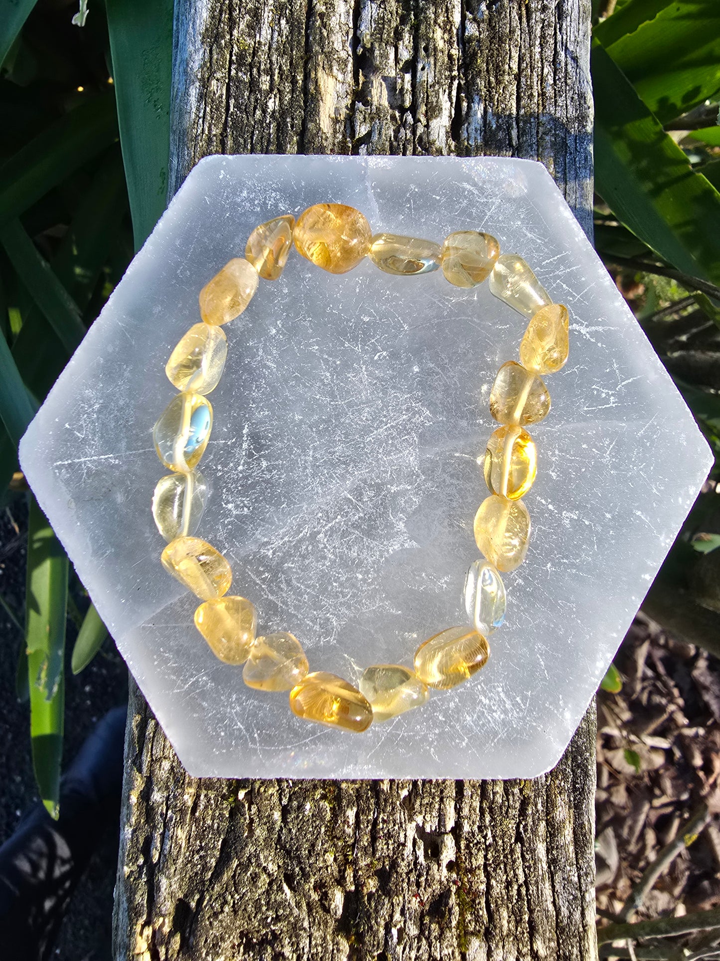 Citrine | Nugget Bead Bracelet 8 mm