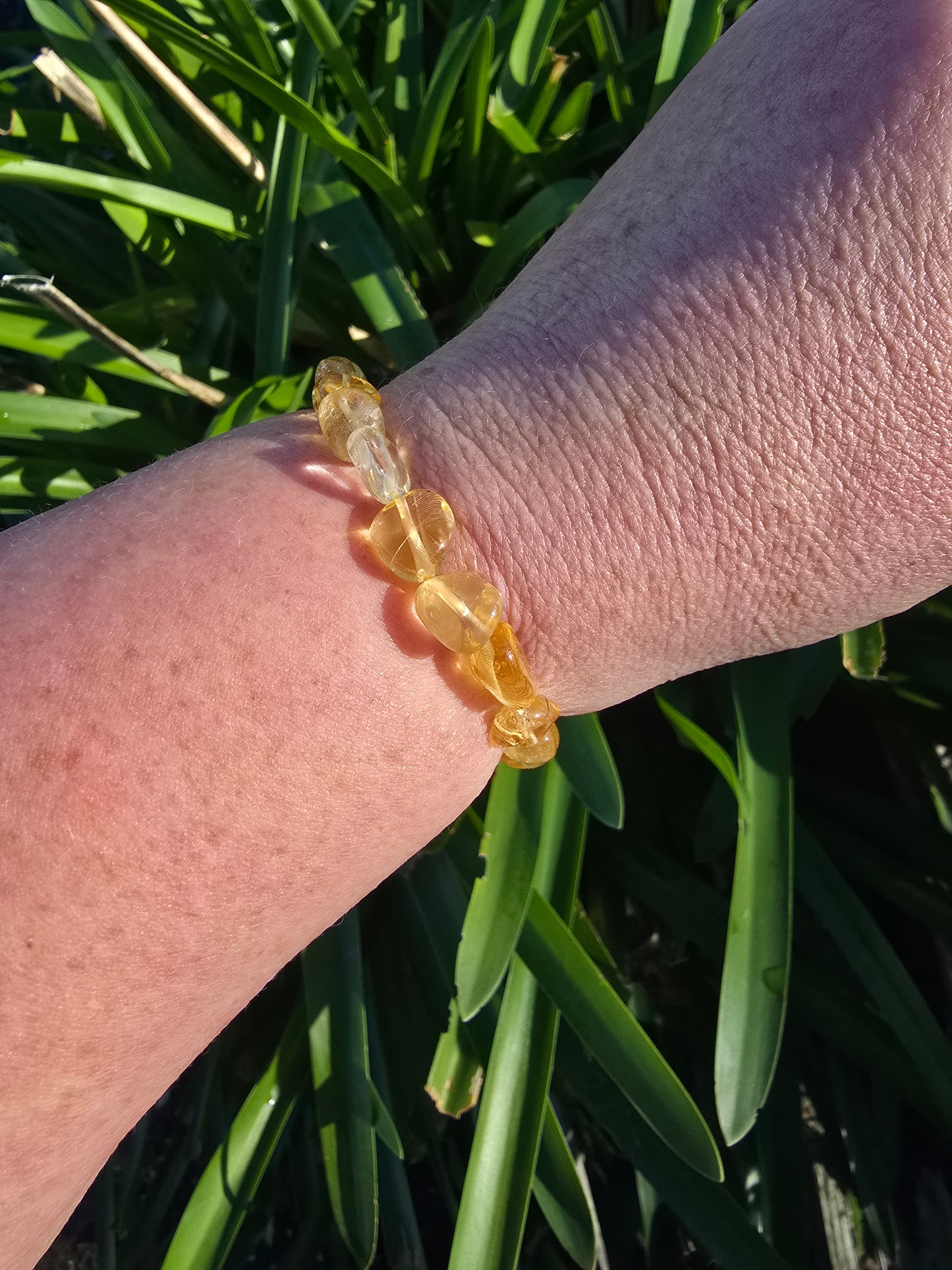Citrine | Nugget Bead Bracelet 8 mm