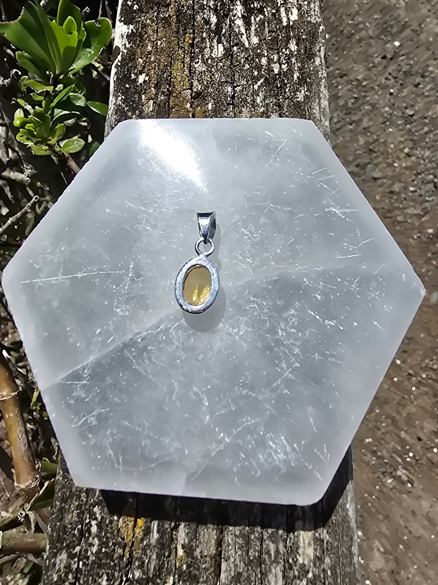 Citrine | Faceted Sterling Silver Pendant A
