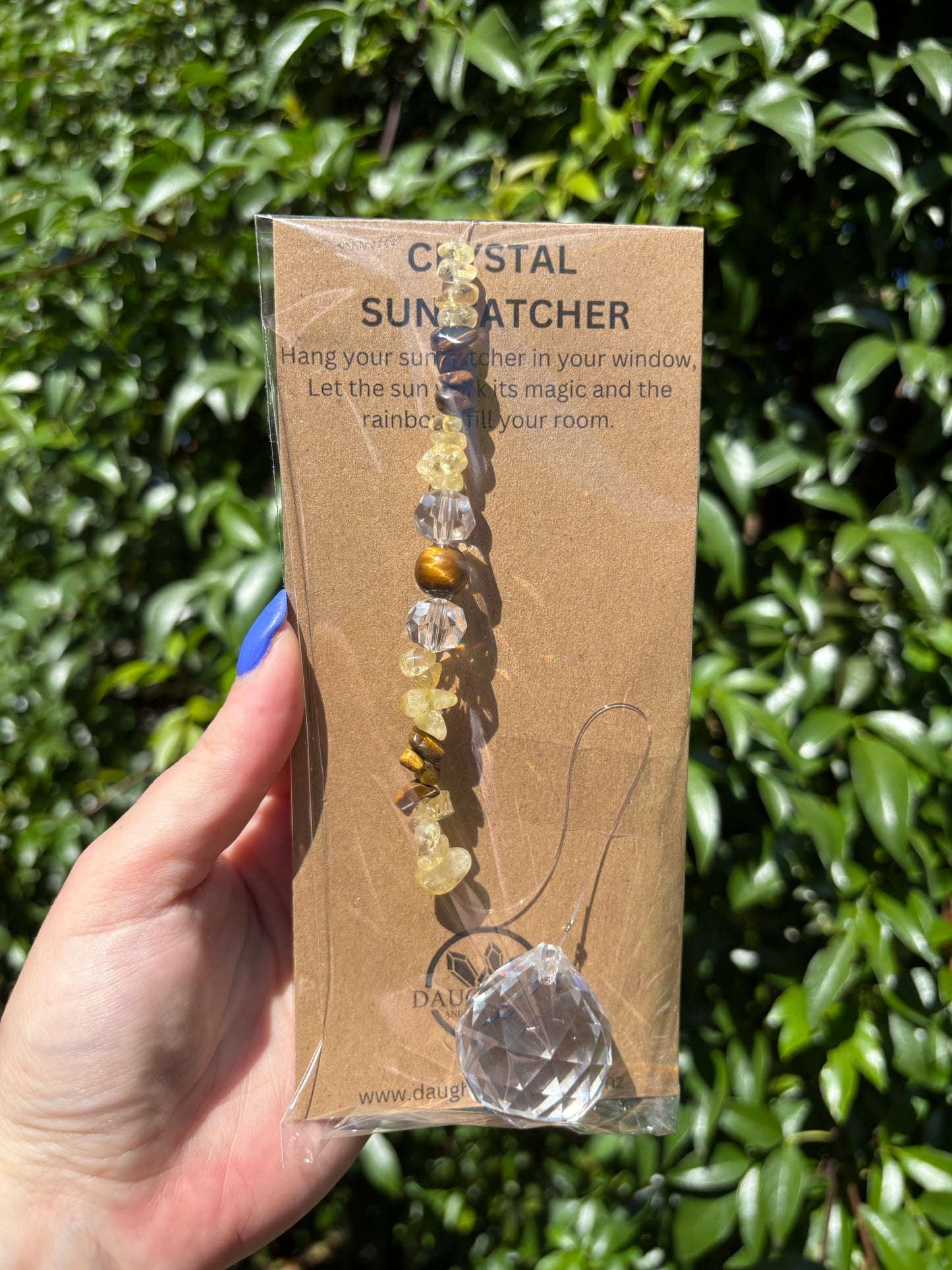 Citrine & Tigers Eye | Sphere Sun Catcher