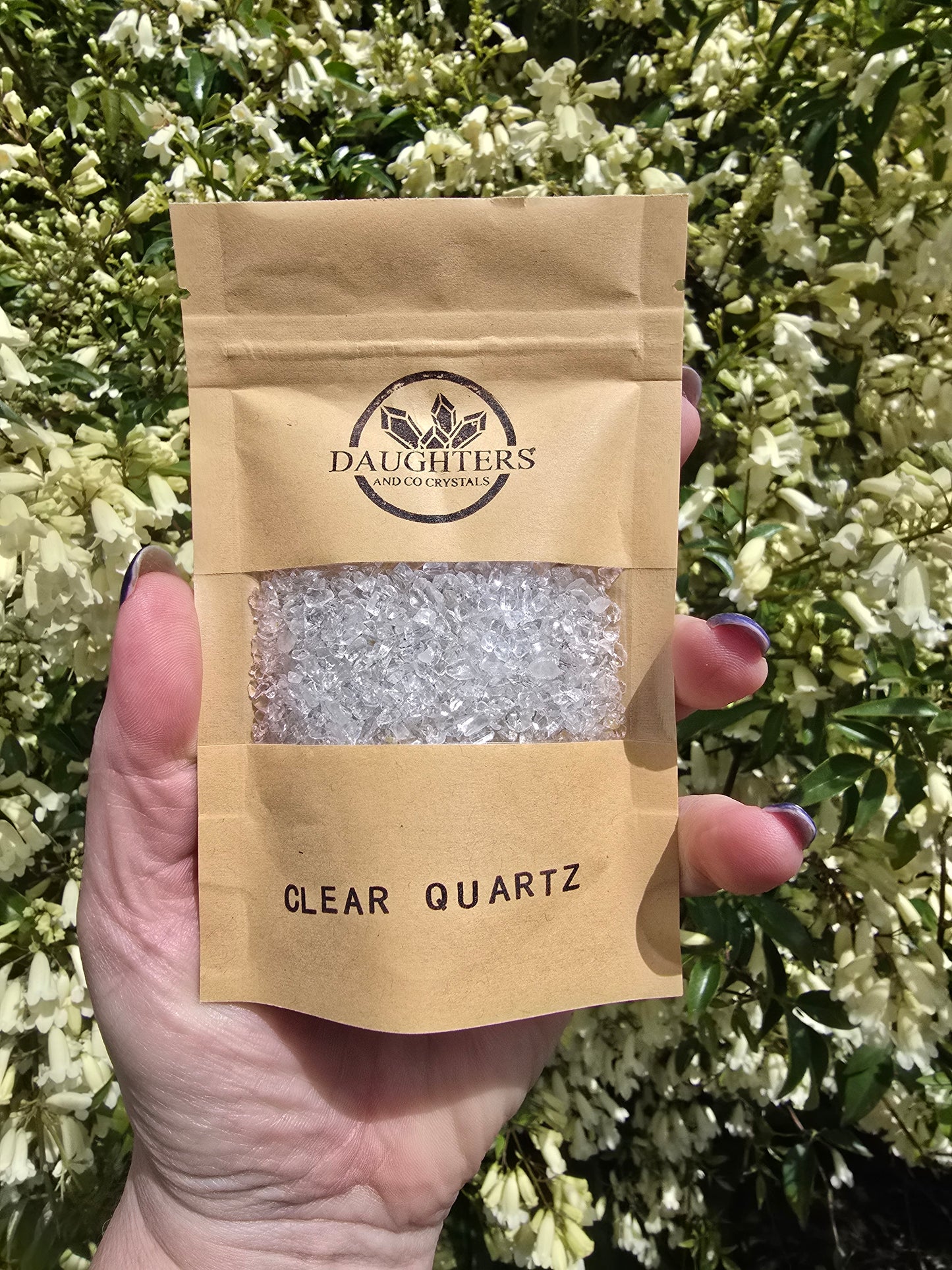 Clear Quartz Crystal Chip 100 gms Bag