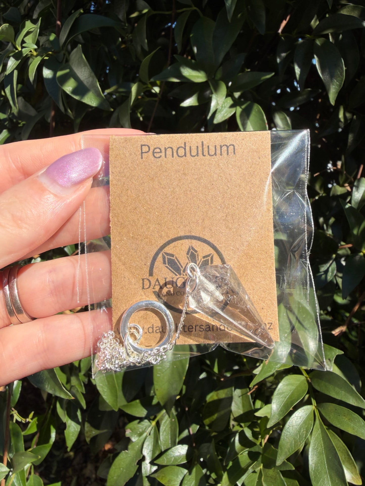 Clear Quartz Pendulum