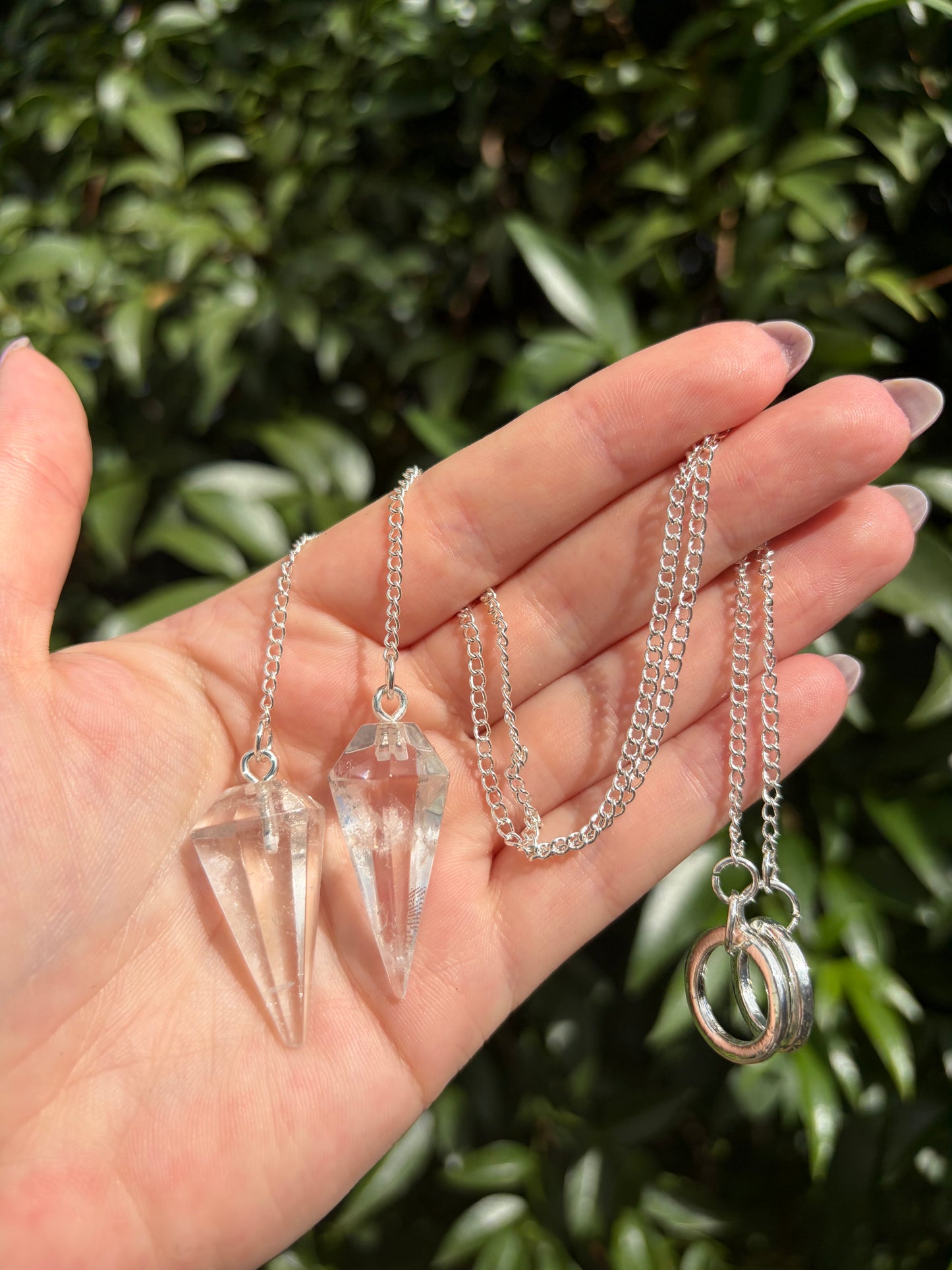 Clear Quartz Pendulum
