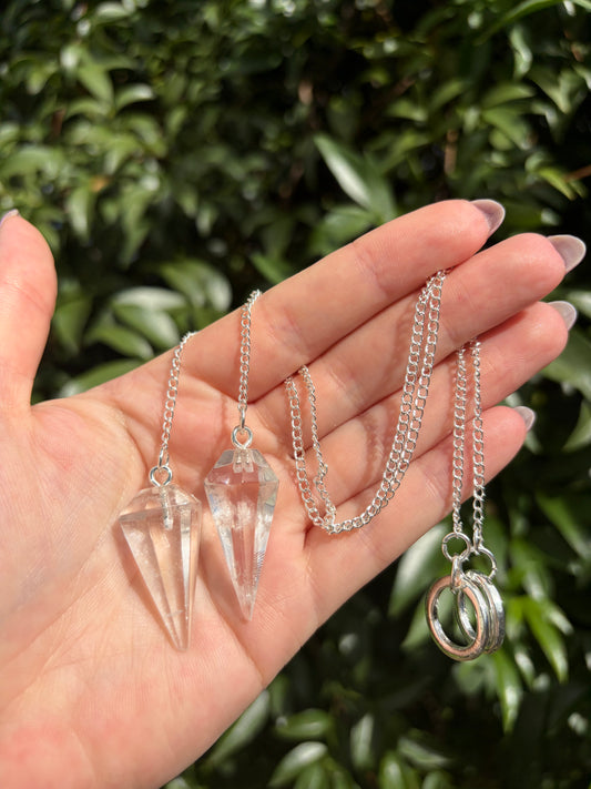 Clear Quartz Pendulum