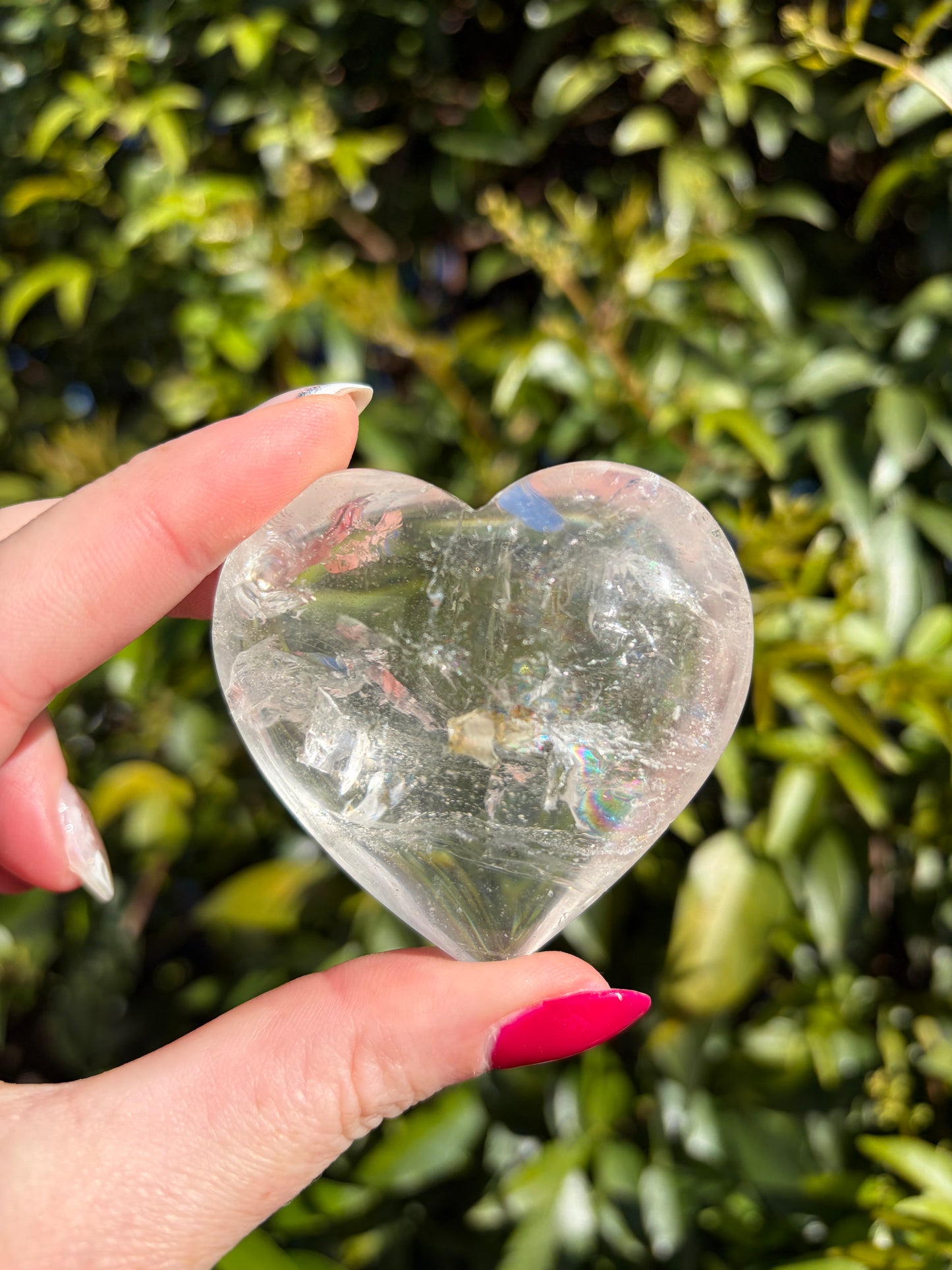 Clear Quartz Heart B