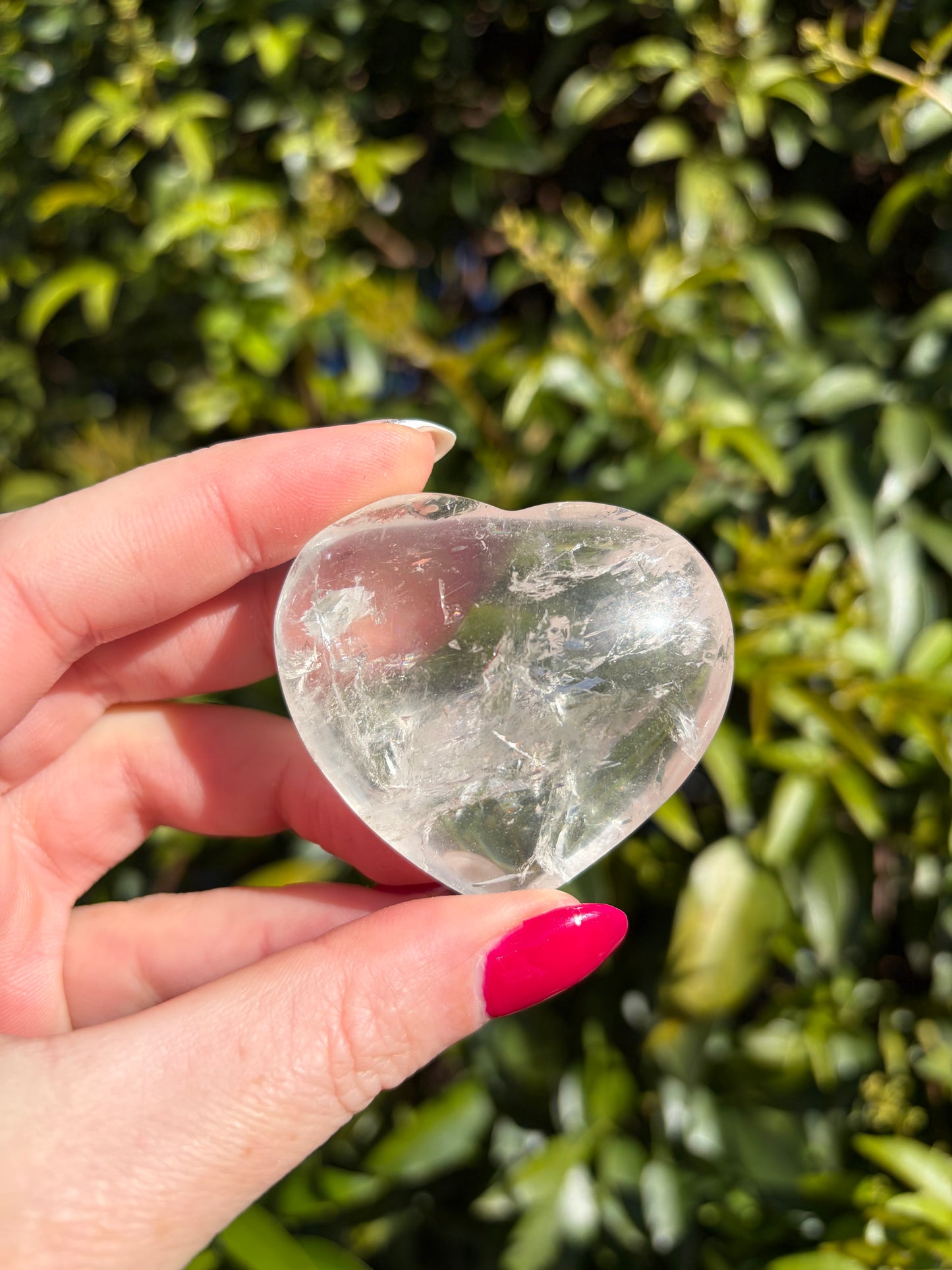 Clear Quartz Heart D