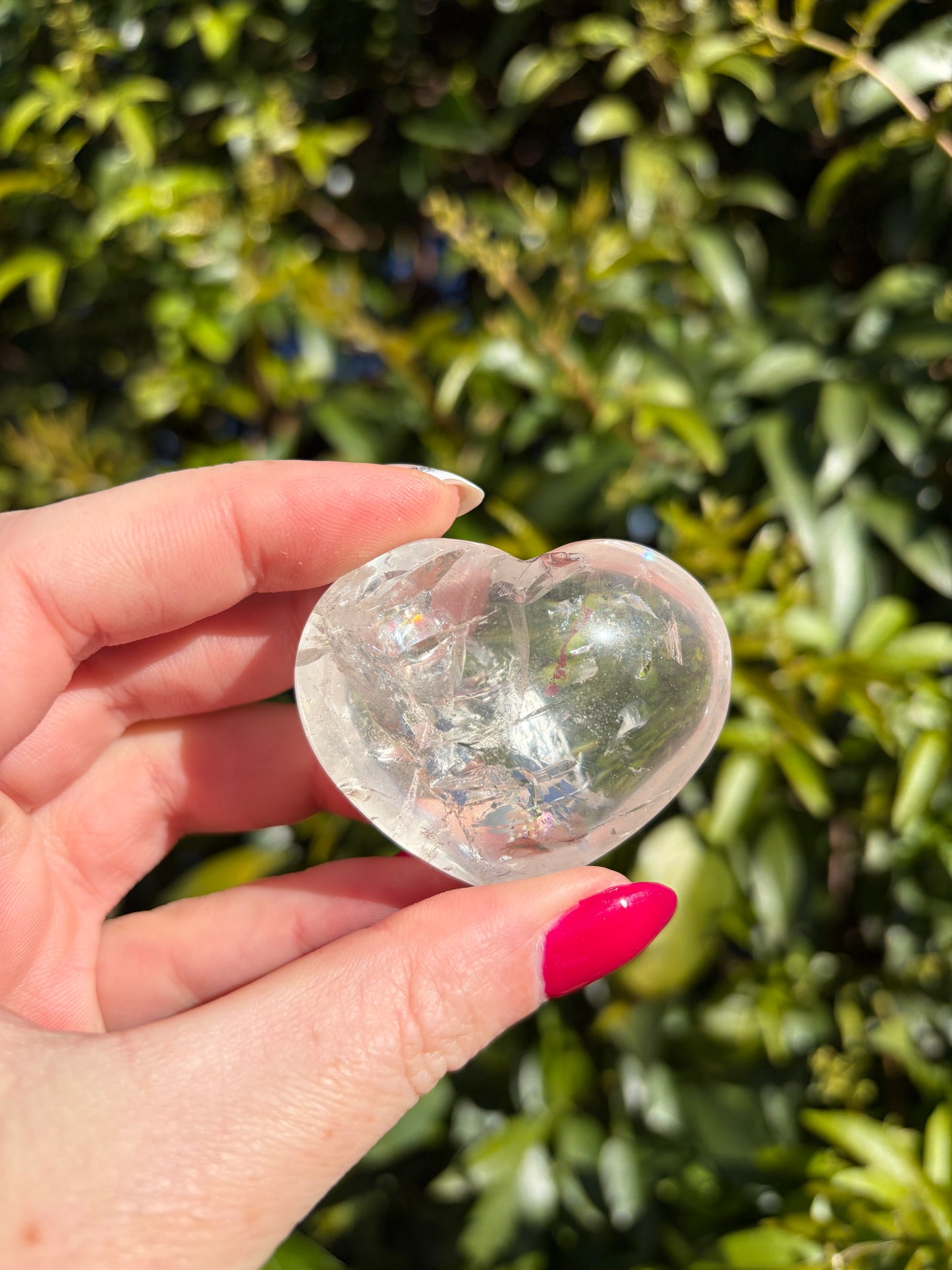 Clear Quartz Heart E
