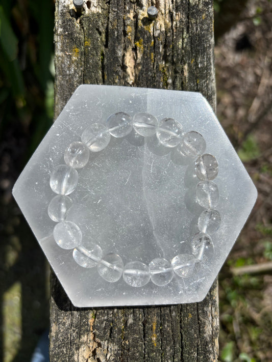 Clear Quartz | Nugget Bead Bracelet