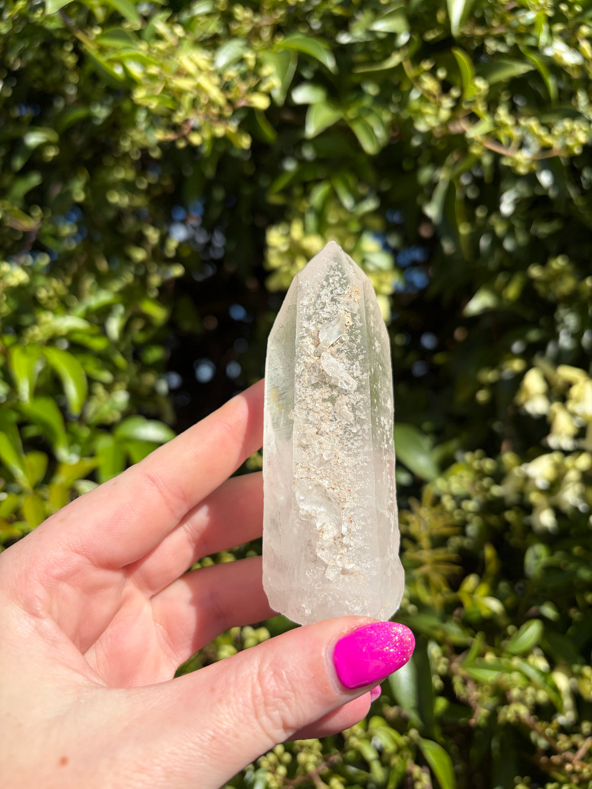 Clear Quartz Semi Polished Point A