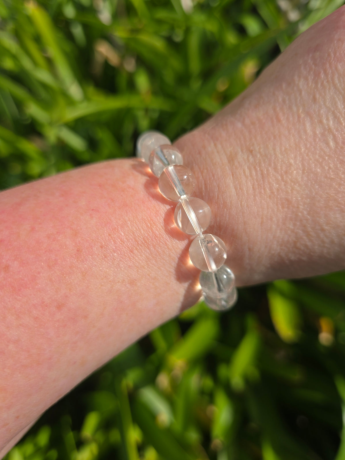 Clear Quartz | Round Bead Bracelet 10 mm