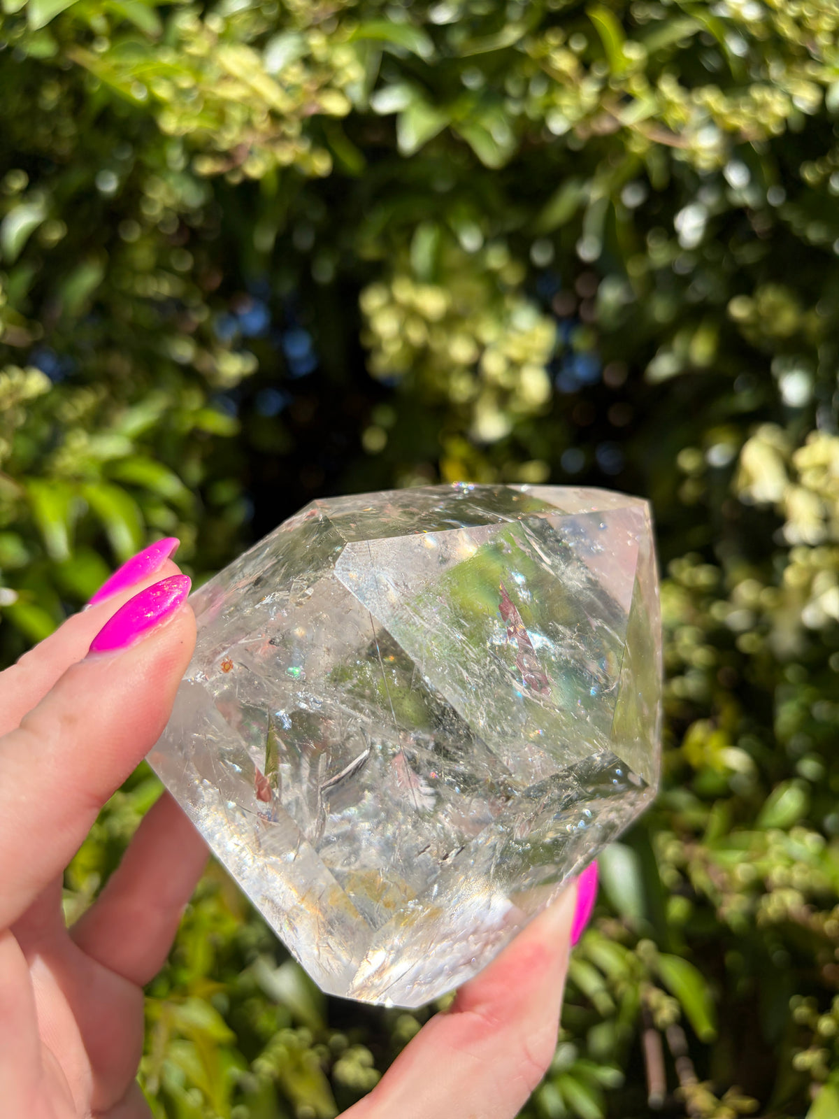 Clear Quartz & Rutilated Quartz Polished Point A
