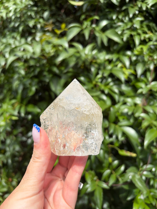 Clear Quartz Semi Polished Point A