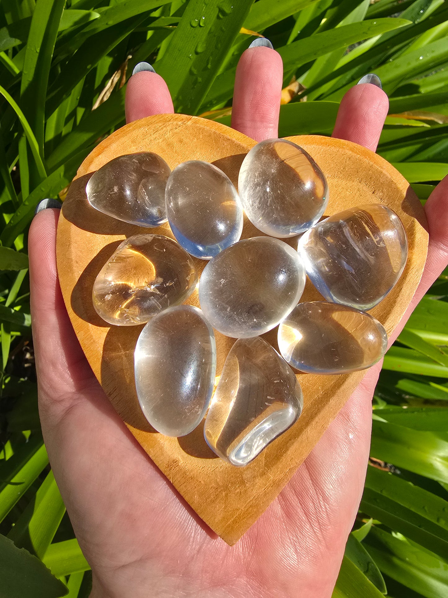 Clear Quartz Medium Tumbled Stone | A Grade