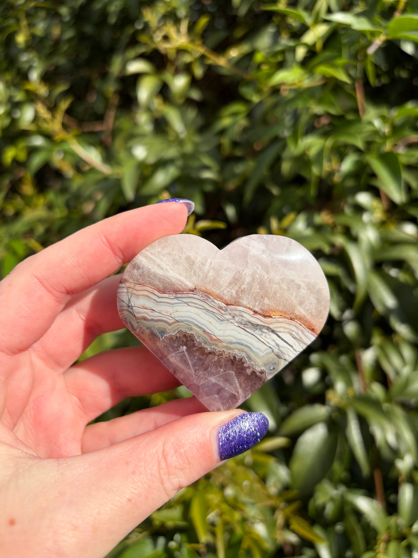 Crazy Lace Amethyst Heart C