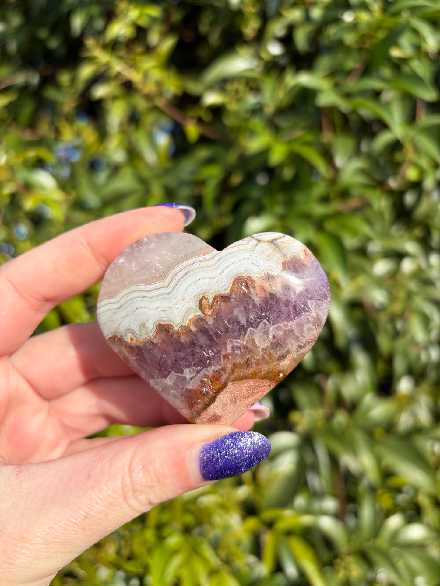Crazy Lace Amethyst Heart E
