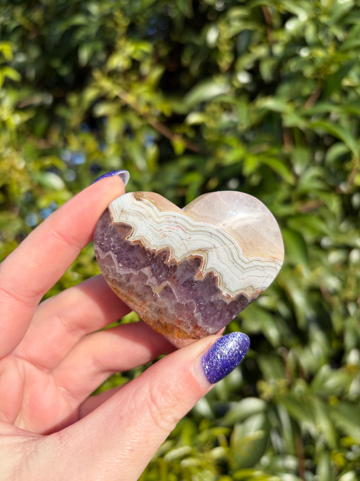 Crazy Lace Amethyst Heart E