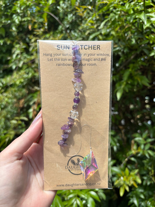 Amethyst | Diamond Sun Catcher