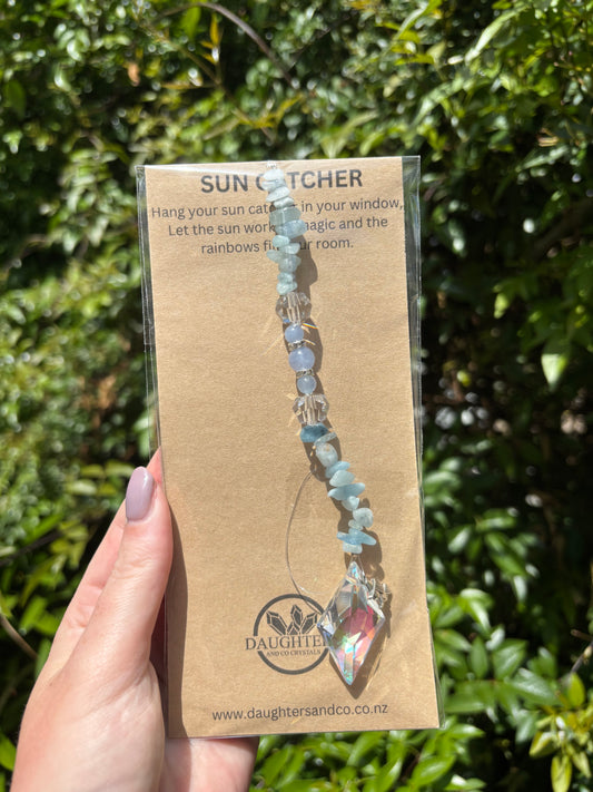 Aquamarine | Diamond Sun Catcher
