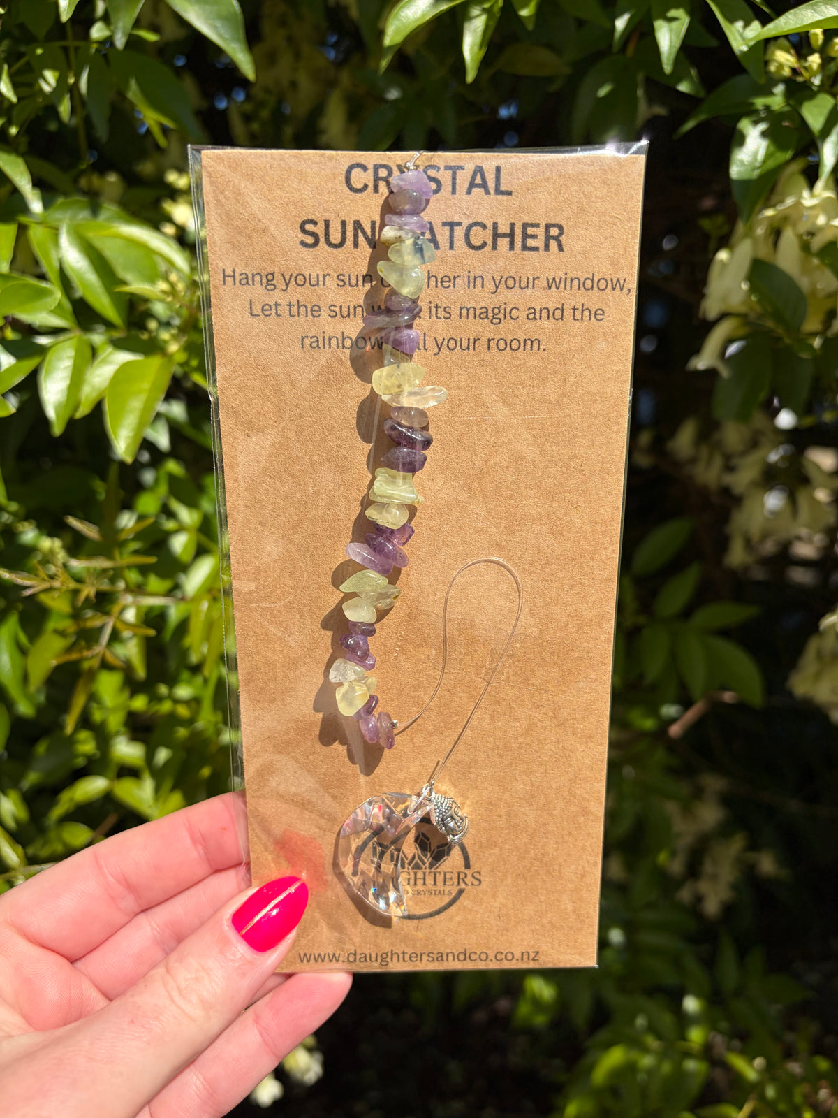 Amethyst & Prehnite | Moon Sun Catcher