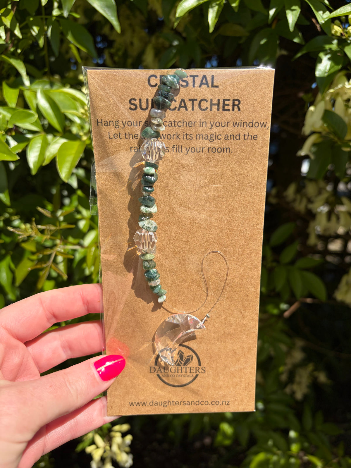 Moss Agate | Moon Sun Catcher