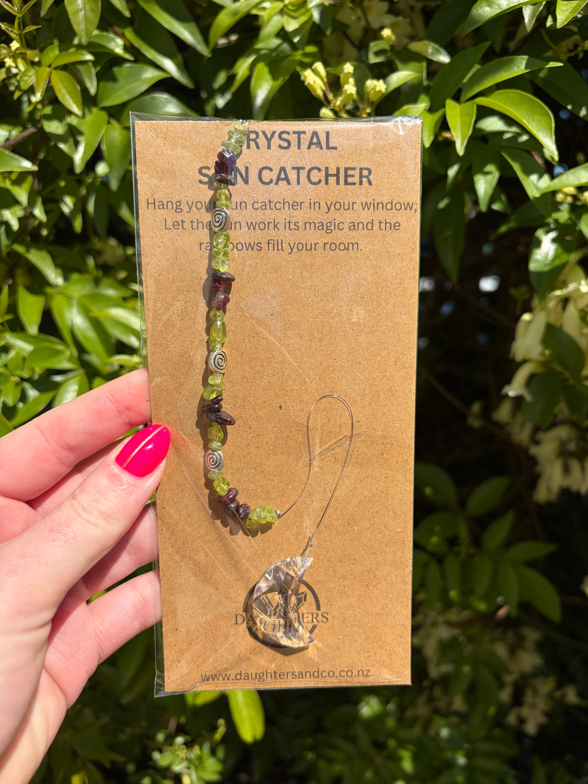 Peridot & Garnet | Moon Sun Catcher