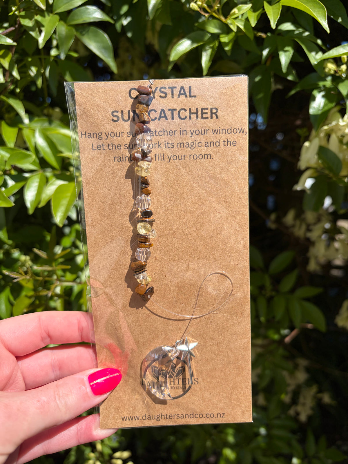 Tigers Eye & Citrine | Moon Sun Catcher