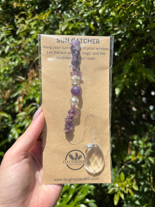 Amethyst | Tear Drop Sun Catcher
