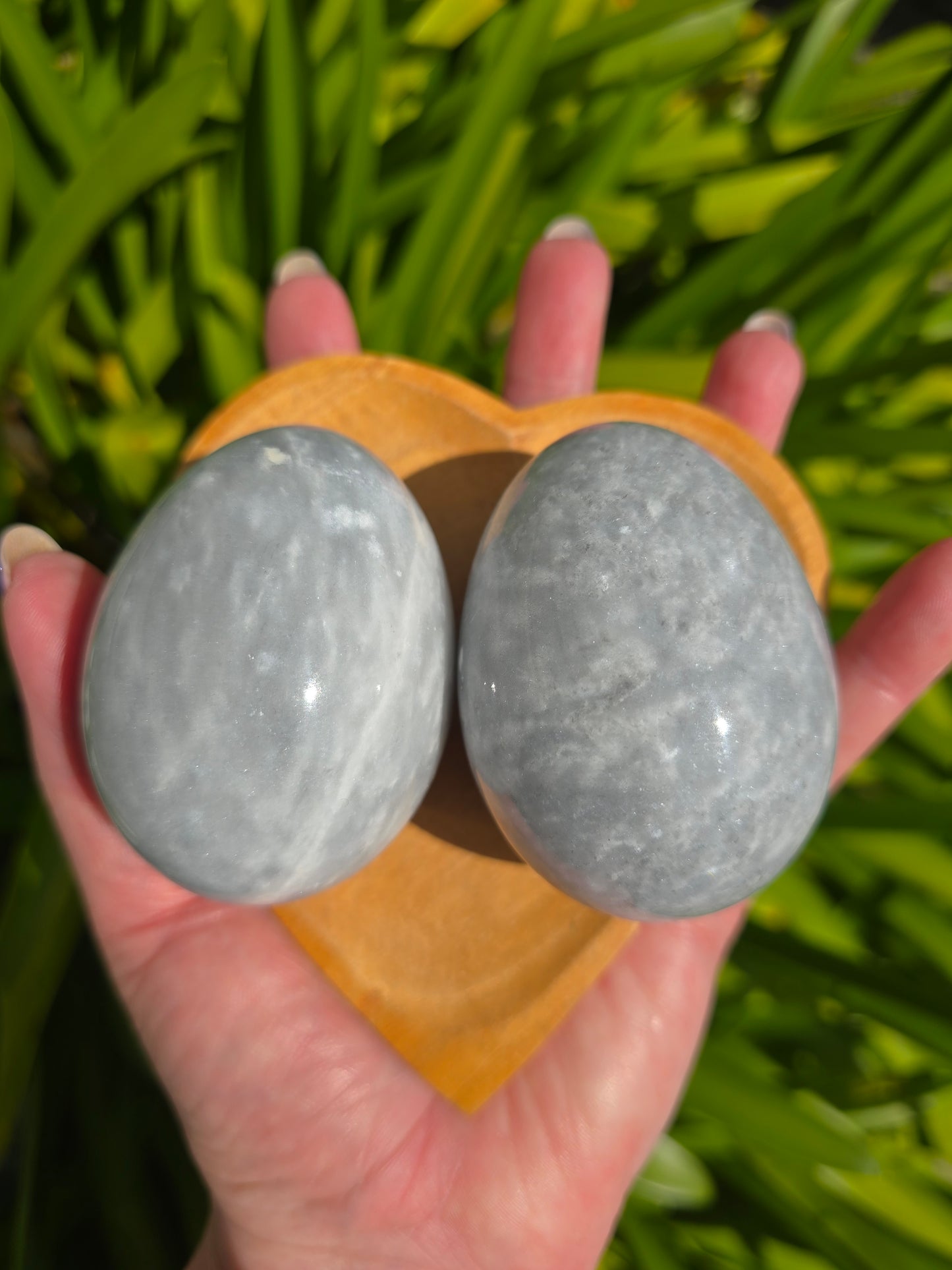 Dark Grey Marble Egg