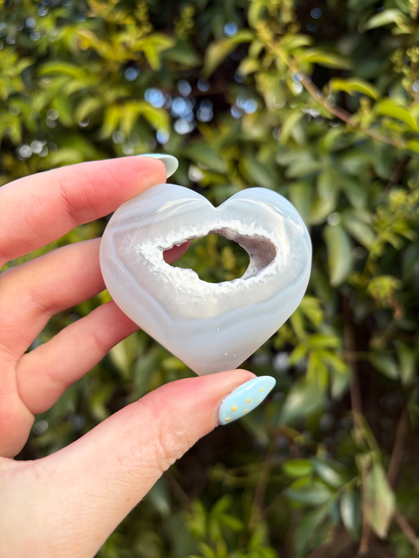 Druzy Agate Heart E