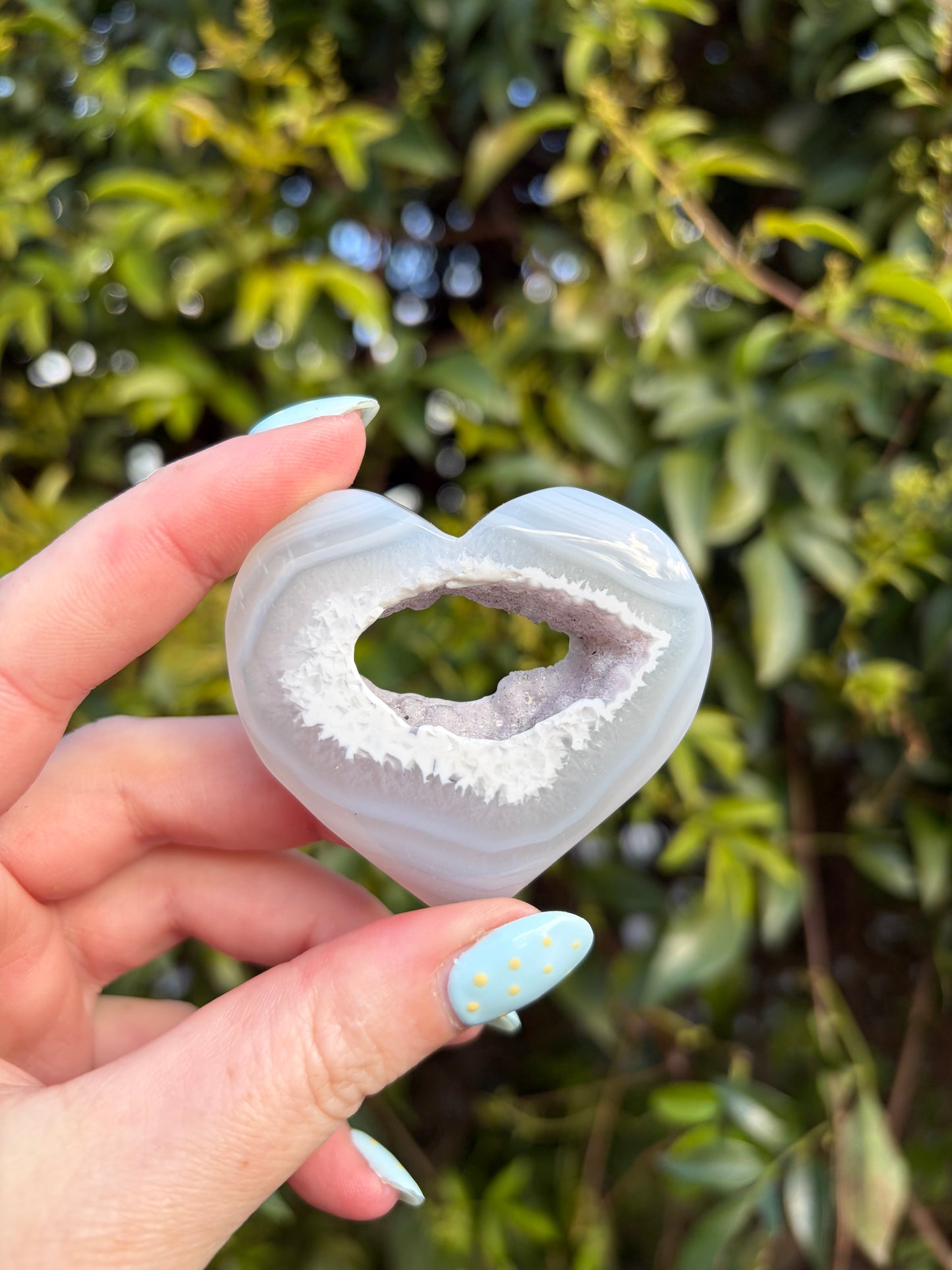 Druzy Agate Heart E