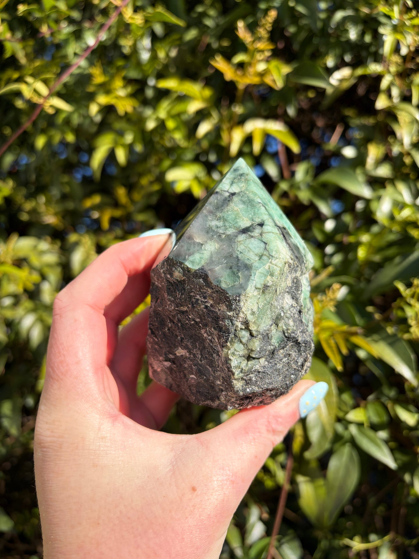 Emerald Semi Polished Point A