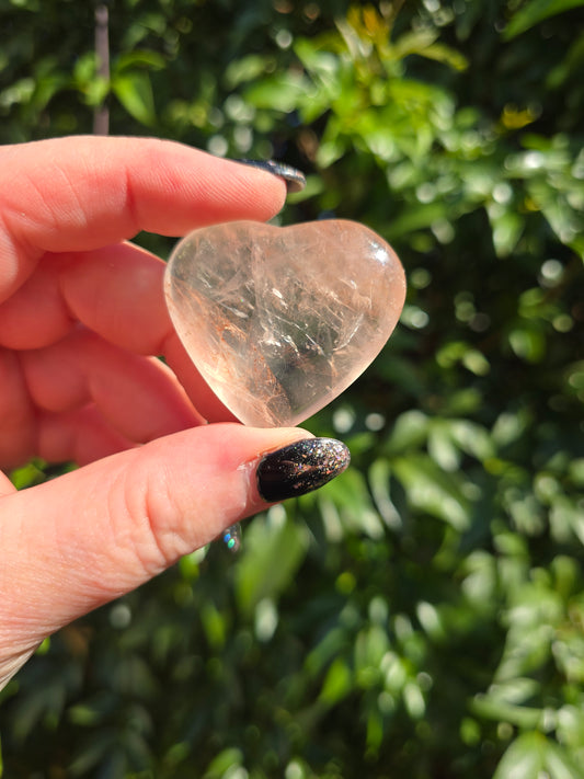 Fire Quartz Small Heart