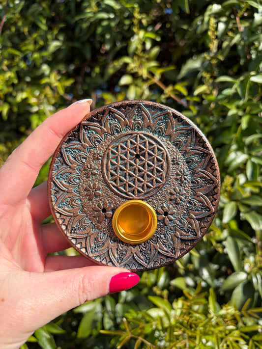 Flower Of Life Incense & Cone Holder