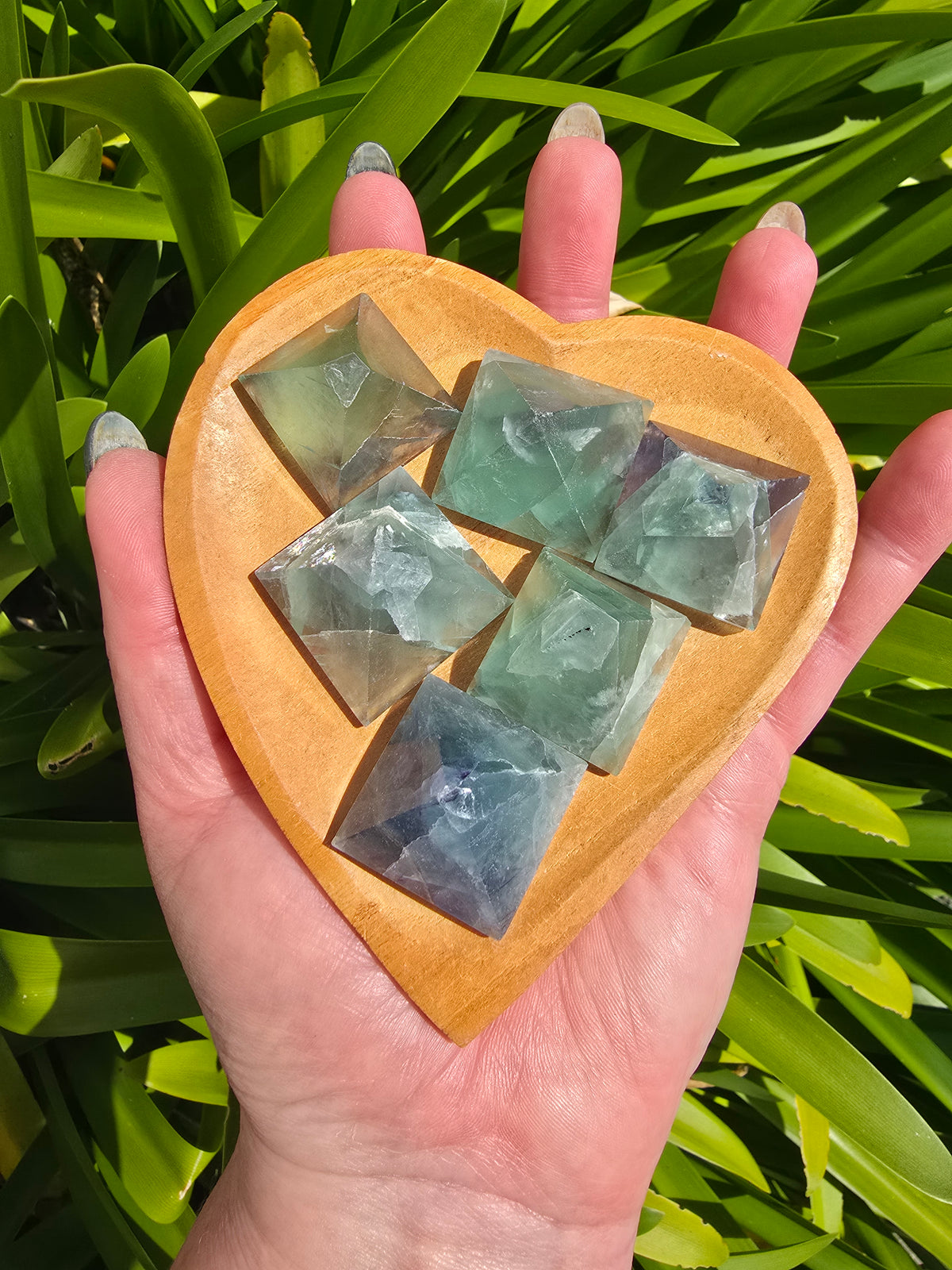 Green Fluorite Pyramid Small