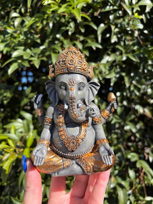 Grey & Gold Ganesh Small