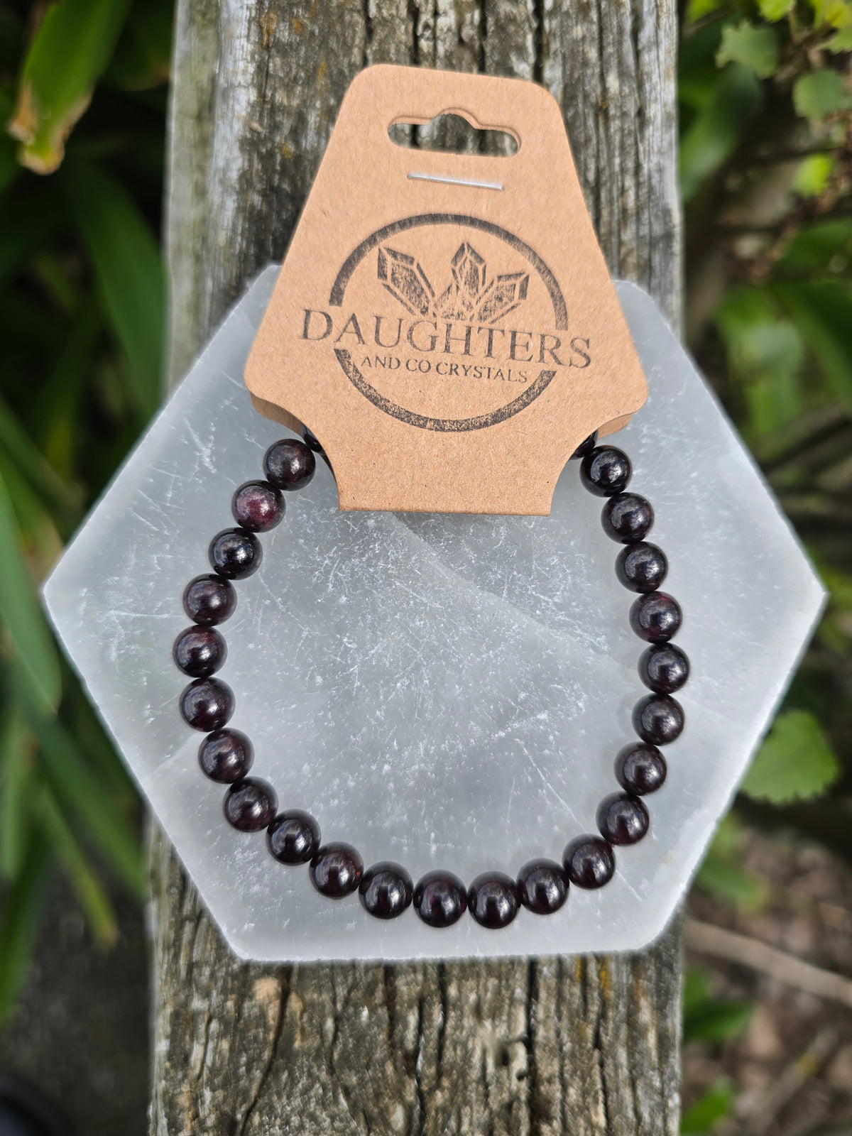 Garnet | Round Bead Bracelet 6 mm