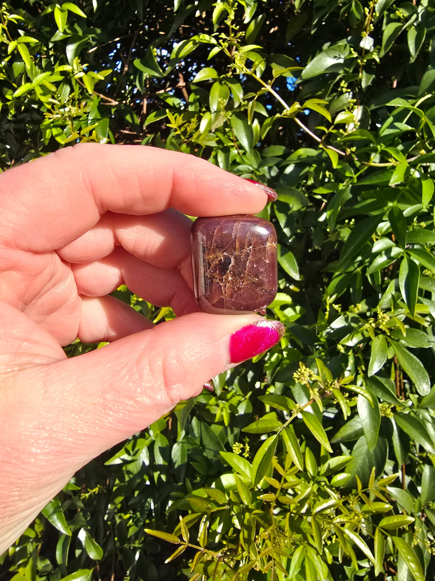 Garnet Star Tumbled Stone