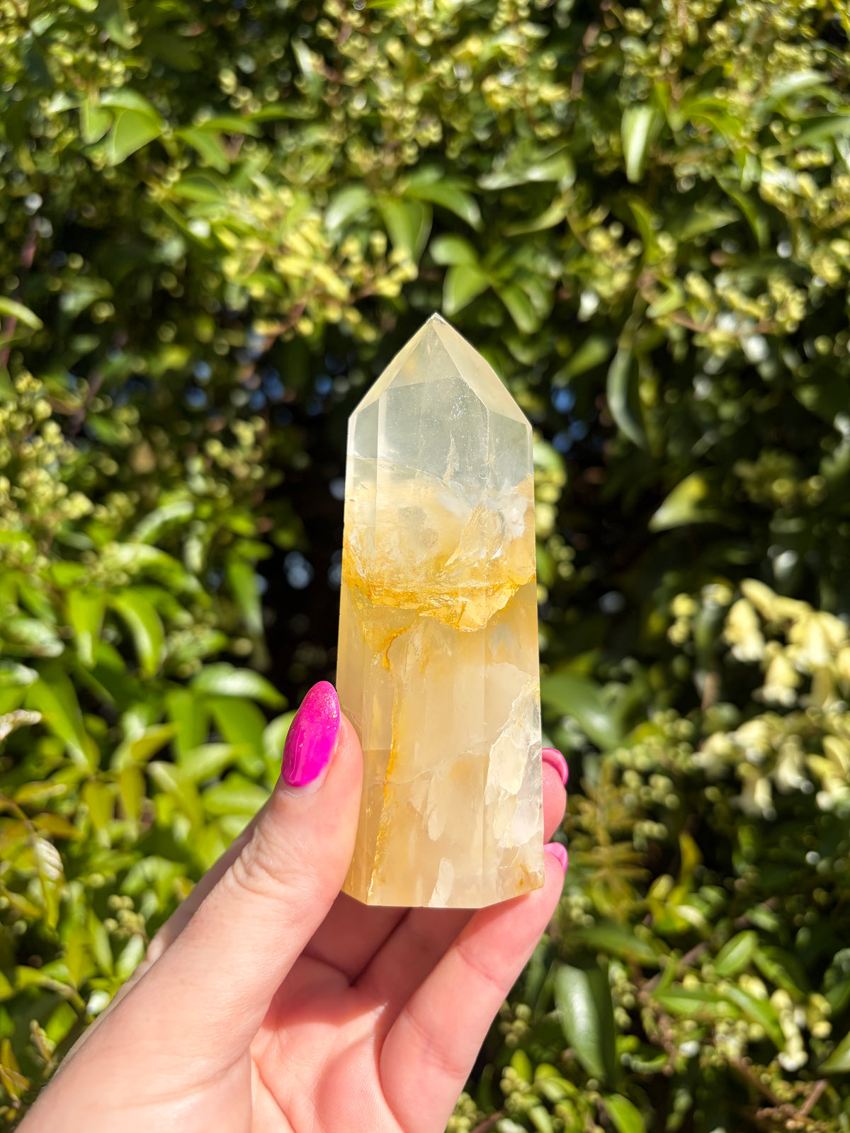 Golden Healer & Girasol Quartz Point A