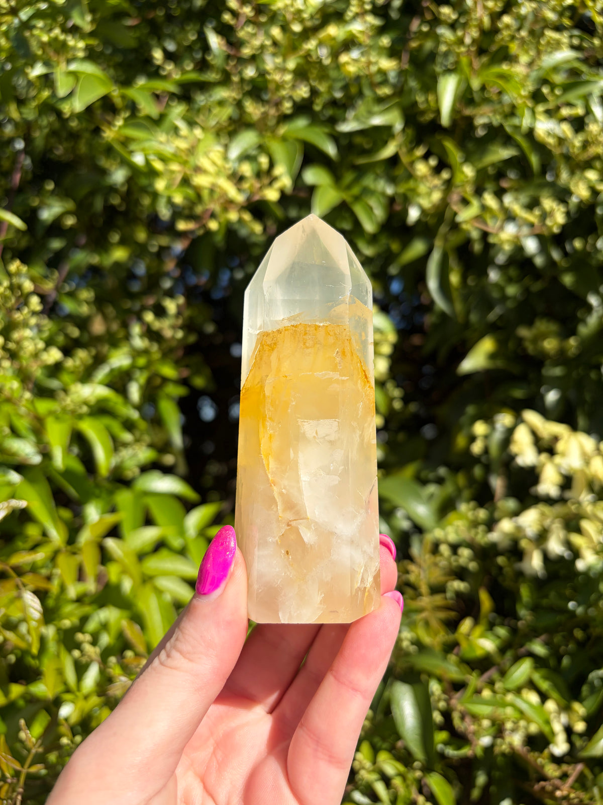 Golden Healer & Girasol Quartz Point A