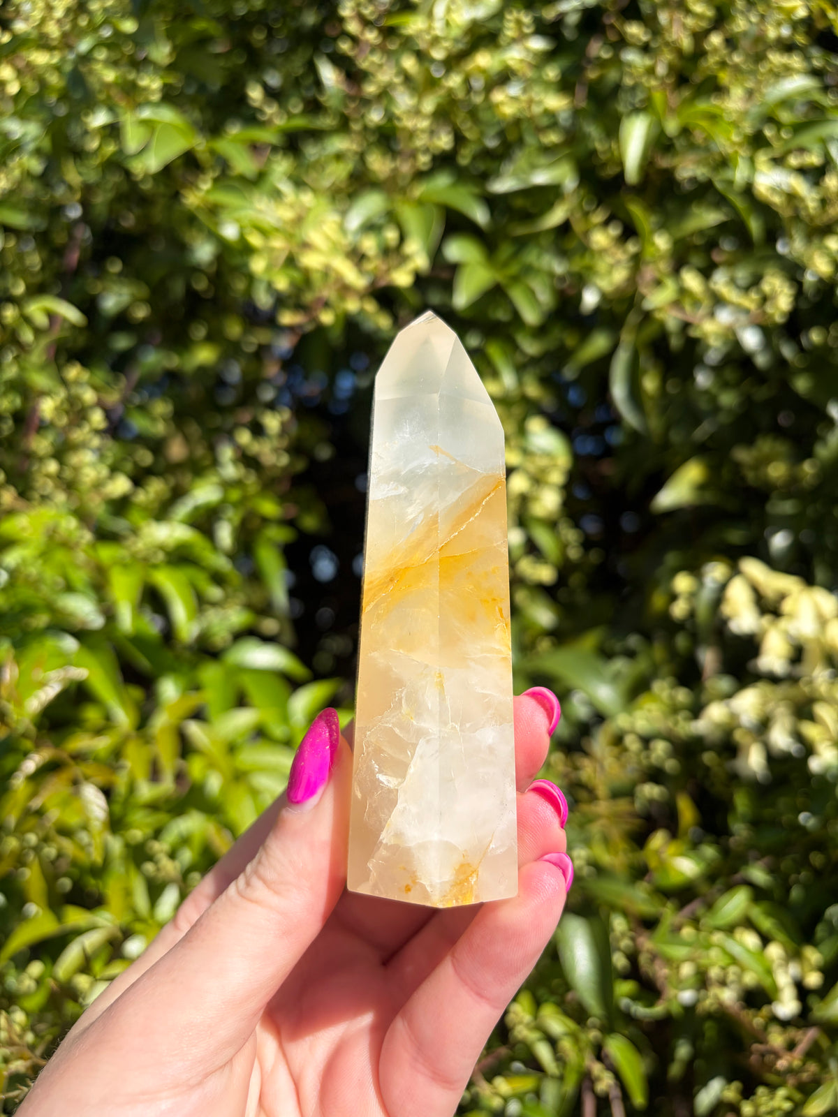 Golden Healer & Girasol Quartz Point A