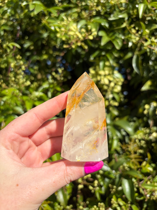 Golden Healer & Girasol Quartz Point B