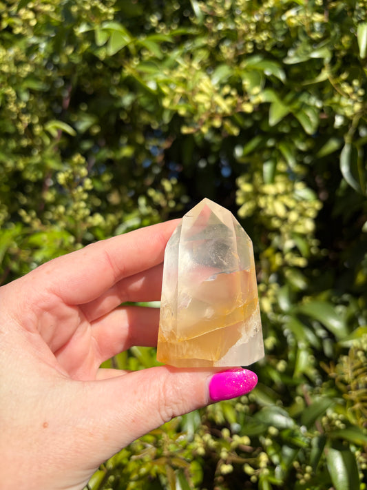 Golden Healer & Girasol Quartz Point D