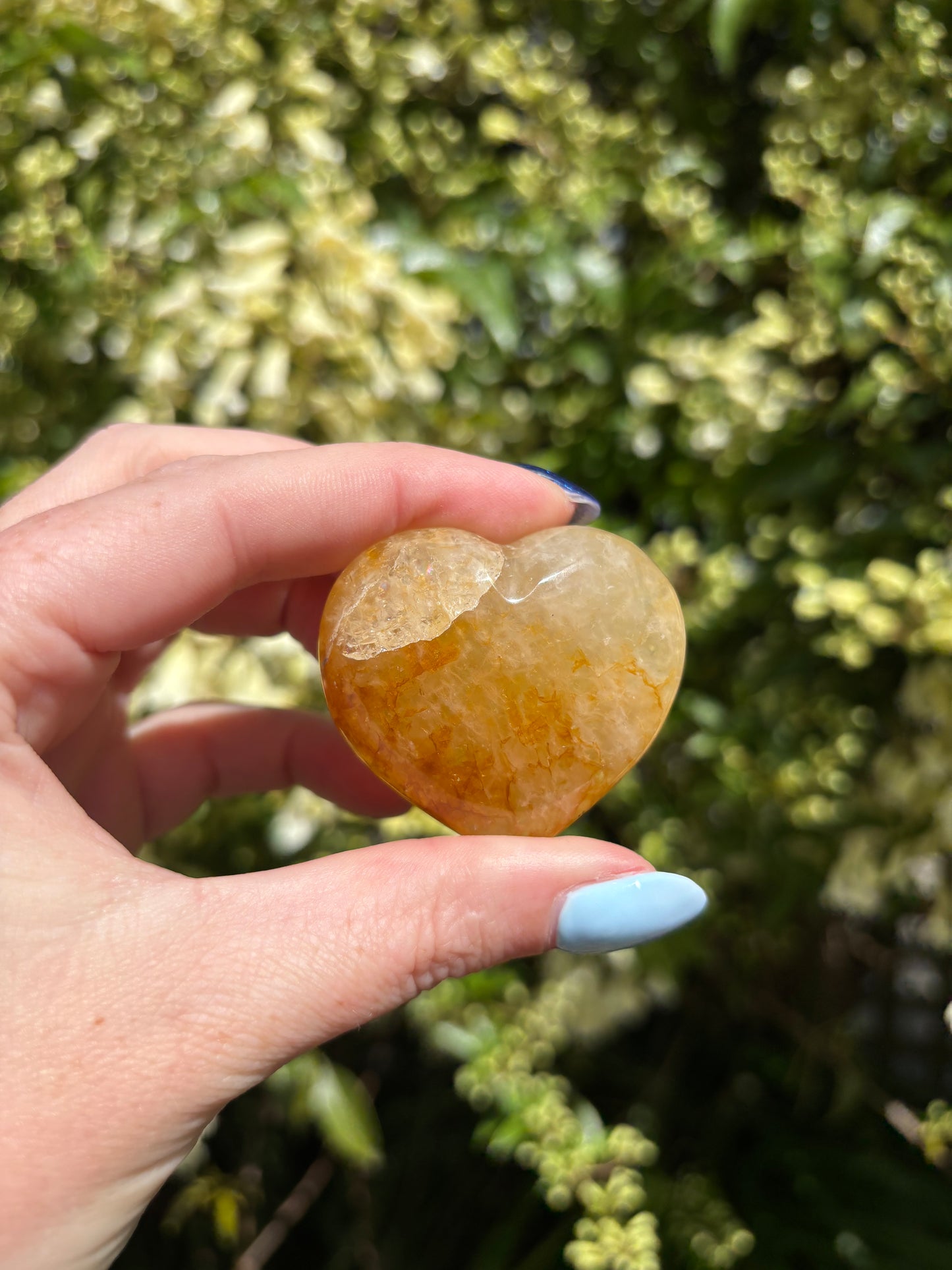Golden Healer Quartz Polished Heart C